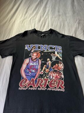 Vince Carter Black Graphic Short Sleeve Tee